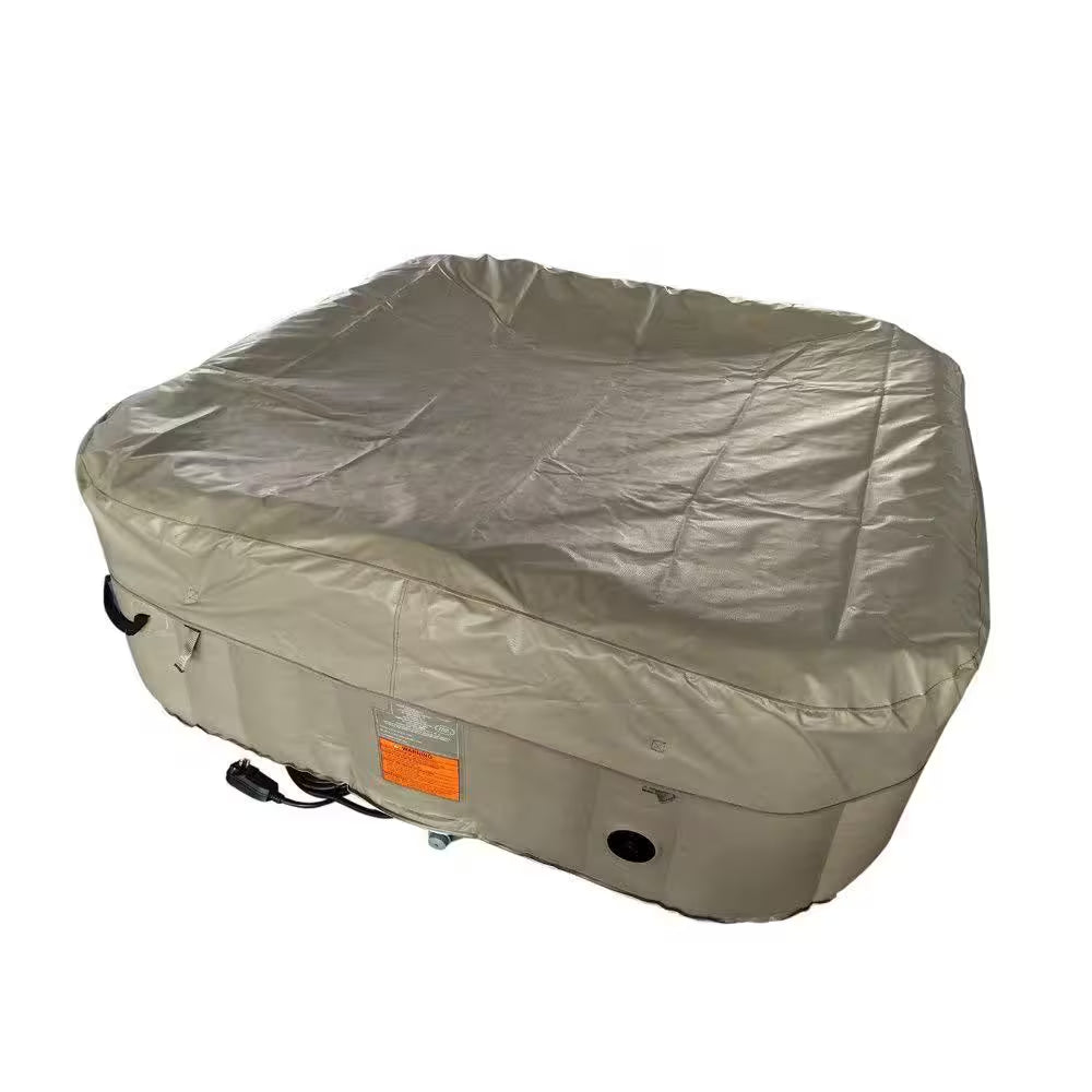 6-Person 130-Jet Inflatable Hot Tub with Cover