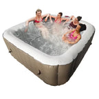 6-Person 130-Jet Inflatable Hot Tub with Cover