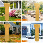87 In. Tall 48,000 BTU Grey Patio Propane Heater with Table and Cover